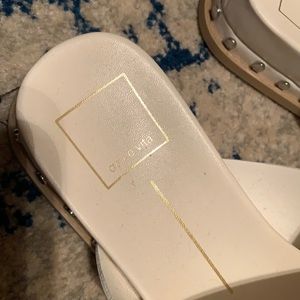 Dolce Vita white sandals